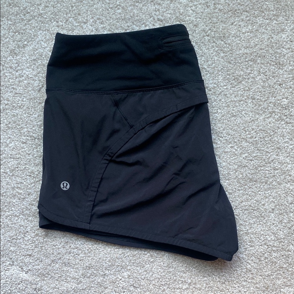 Lululemon Black Athletic Shorty Shorts 2.5”